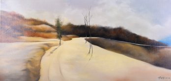 Large Plein Air Original Oil 'Country Road'