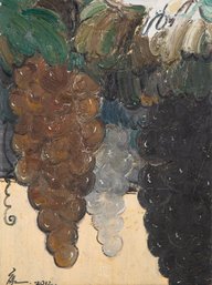 Expressionist Original Oil Painting ' Grapes'