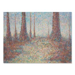 Pointillist Original Oil 'Does Not Exist 3'