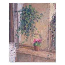 Impressionist Original Oil Painting 'Storefront'