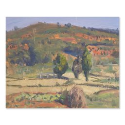 Impressionist Original Oil 'Country Landscape'