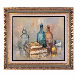 Vintage Post-Impressionist Original Oil 'Still Life Fruits'