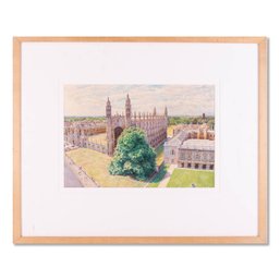 Contemporary Original Watercolor 'Kings College'