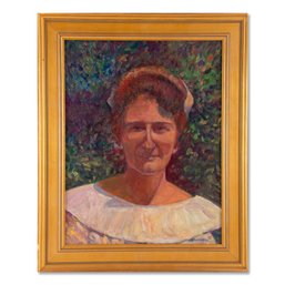 Impressionist Oil Painting 'Portrait Of Grandmother'