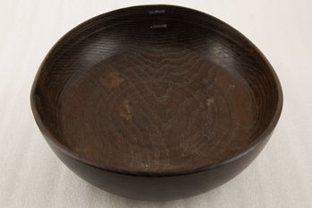 Large Hand -Carved Organic Wood Bowl
