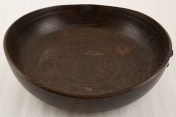 Large Hand -Carved Organic Wood Bowl