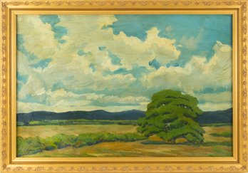 Signed Arthur Hill Gilbert  Landscape Oil On Board
