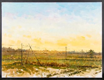 Fine Art Landscape Original Oil Painting By Artist Zanbo Niu 'Plein Air 7'