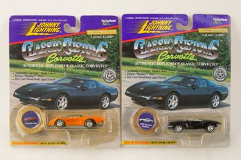 2 Vintage Johnny Lightning Limited Edition 1/12500 Car Toys