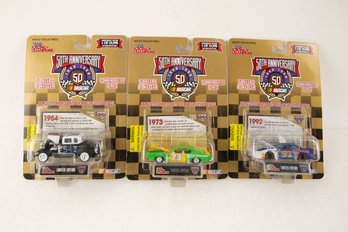 3 Vintage Racing Champions 50th Anniversrry Car Toys