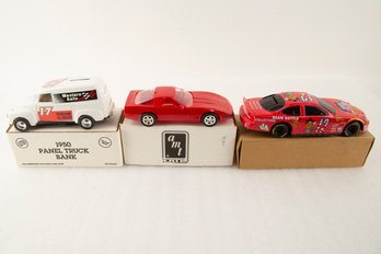 3 Vintage Collectible Car Models