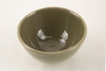 Olive Green Porcelain Glazed Bowl