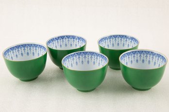 Set Of 5 Japanese Tea Bowls Tatikitu