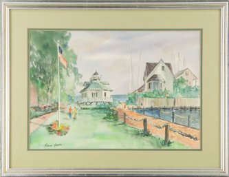 Landscape Watercolor Eloise Gaetz'Waterside Park'