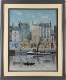 Landscape Print Michel Delacroix'By The Seine River'