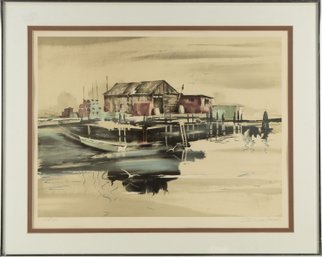 Waterscape Limited Edition Print 122/300 Donaca Uooraers'Waterside Peaceful Day'