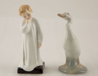 Royal Donlton Darling / Lladro White Duck