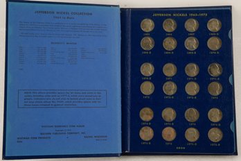 Collection Book Of Jefferson Nickels 1965 -