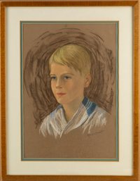 Portrait Gouache Signed Mary Cassatt