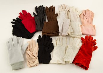 Twelve Pairs Of Colorful Gloves