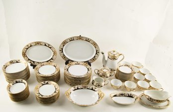 Set Of Ninety Noritake 20056 Porcelain Dinner Set