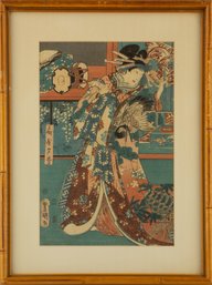 Utagawa Kunisada (Japanese, 1786  1865 ) '' Woodblock Print Ukiyo E