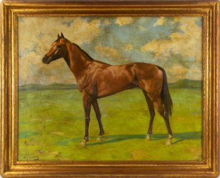 Signed A.J Munnings Animal Oil On Board