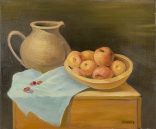Impressionist Original Oil On Canvas 'Still Life'