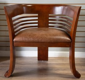 Mid Century Modernist Barrel Back Arm Chair