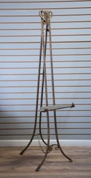 Large Vintage Bronze Easel Stand