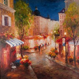 Lin HongdanImpressionist Original Oil Painting 'Night 1'