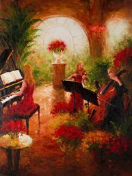 Lin HongdanImpressionist Original Oil On Canvas 'Performance'