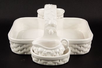 White Porcelain Food Basket