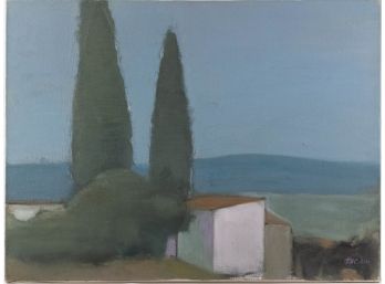 Contemporary Modernist Oil On Canvas 'Landscape'