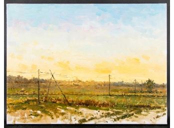 Fine Art Landscape Original Oil Painting By Artist Zanbo Niu 'Plein Air 7'