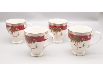 Set Of Four Fine China Mug