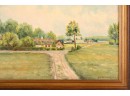 Nelson Sandgren  (1917 - 2006) Oregon Artist Landscape Oil On Canvas