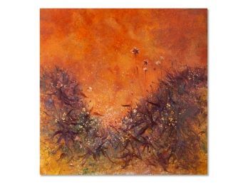 Large Abstract Original Oil On Canvas 'Orange'