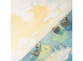 Large Original Nautical Oil Painting 'Dream'