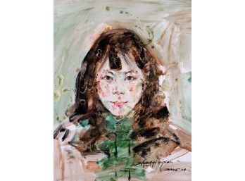 Artist Qianqian Zhang Original Portrait Oil 'Young Portrait'
