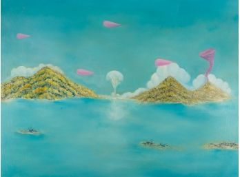 Xuzeng Liu Surrealist Original Oil On Canvas 'New World No. 5'