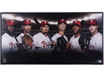 Philadephia Sports Photograph On Paper 'Baseball Players'