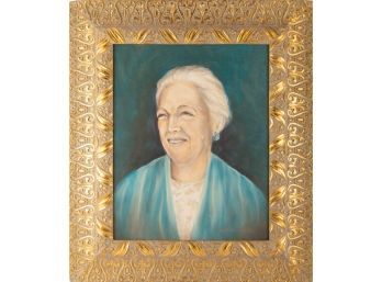 Kail Von Schuler Portraiture Oil On Board 'Old Lady'