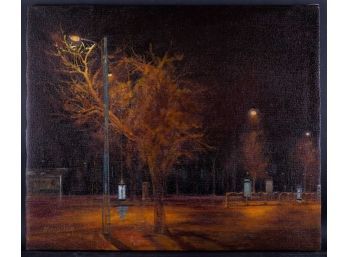 Realist Landscape Original Oil Painting 'Street Series'