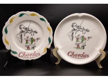 Syracuse China Charles Plates ( Wood Stand For Display Only )