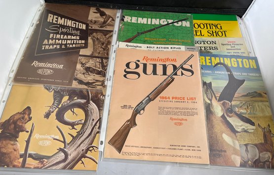 Collection Of 10 Remington Gun Vintage Catalogs