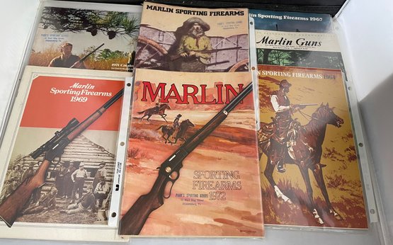 Collection Of Gun Vintage Marlin Gun Catalogs
