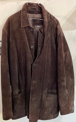KnightsBridge Brown Suede Leather Jacket (L)