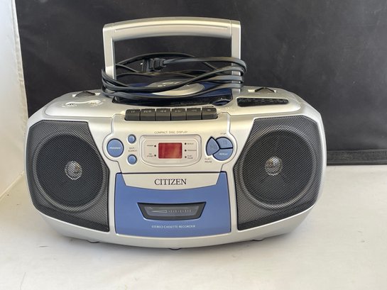 Citizen Compact Disc Player W Cassette Player