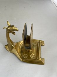 Brass Dragon Match Box Holder